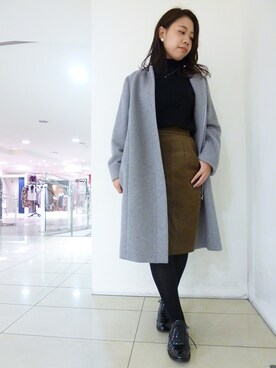 「URBAN RESEARCH ROSSO WOMEN（アーバンリサーチ　ロッソ）のアイテム（その他アウター）」を使った、nambastaffさん（レディース・147cm）の秋コーディネート