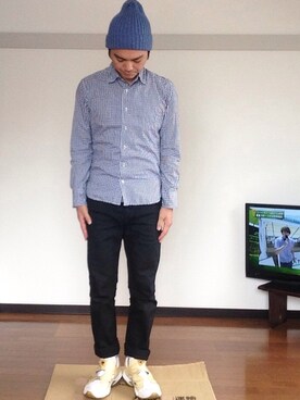 ニットキャップ ビーニーを使った 前髪しまうのがストリート のメンズ人気ファッションコーディネート Wear