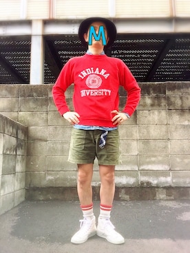 「ショートパンツ」｜マービーさん（メンズ・167cm）の春コーディネート