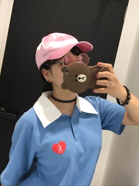 「Little sunny bite（リトルサニーバイト）のアイテム（ワンピース/ドレス）」を使った、☾ mowkaさん（レディース・158cm）の夏コーディネート
