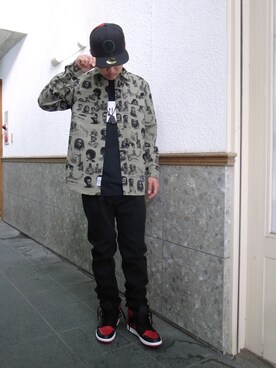 「BLACK SCALE（ブラックスケール）のアイテム（アクセサリー）」を使った、ruuさん（メンズ・172cm）の春コーディネート