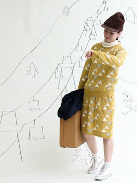 「PAR ICI」｜「アイテム（ブルゾン）」を使った、Aさん（レディース・158cm）の秋コーディネート