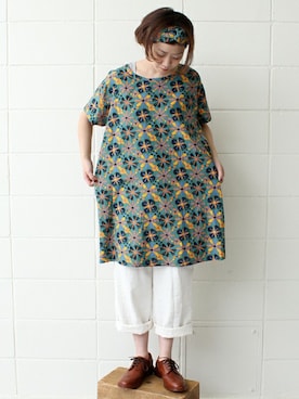 「PAR ICI（パーリッシィ）のアイテム（ヘアバンド）」を使った、Aさん（レディース・158cm）の春コーディネート