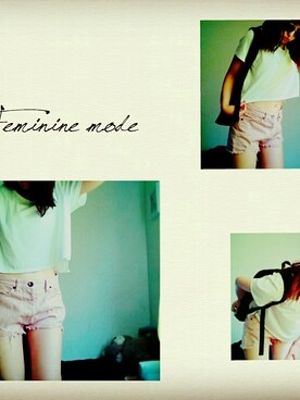 「EMODA（エモダ）のアイテム（トップス、ホワイト系）」を使った、mi.asaさん（レディース・163cm）の秋コーディネート