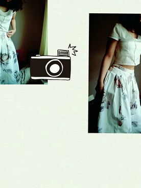 「EMODA（エモダ）のアイテム（トップス、ホワイト系）」を使った、mi.asaさん（レディース・163cm）の秋コーディネート