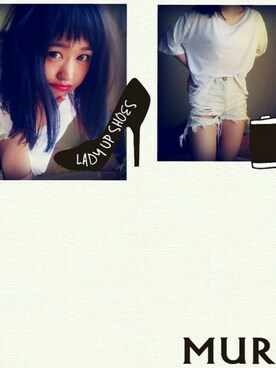 「EMODA（エモダ）のアイテム（トップス、ホワイト系）」を使った、mi.asaさん（レディース・163cm）の秋コーディネート