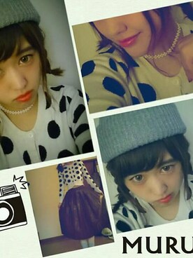 「EMODA（エモダ）のアイテム（スカート、レッド系）」を使った、mi.asaさん（レディース・163cm）の秋コーディネート