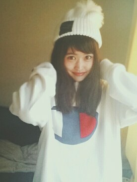 「Ungrid（アングリッド）のアイテム（トップス、ホワイト系）」を使った、mi.asaさん（レディース・163cm）の秋コーディネート