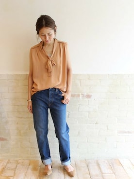 「ボウタイ」｜haruさん（レディース・163cm）の夏コーディネート