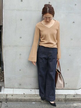 「フレアスリーブ」｜haruさん（レディース・163cm）の秋コーディネート