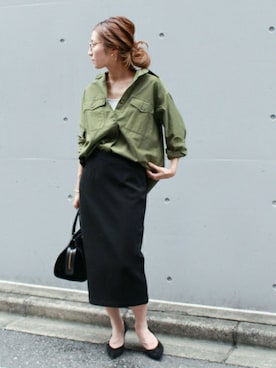 「FRAMeWORK（フレームワーク）のアイテム」を使った、haruさん（レディース・163cm）の秋コーディネート