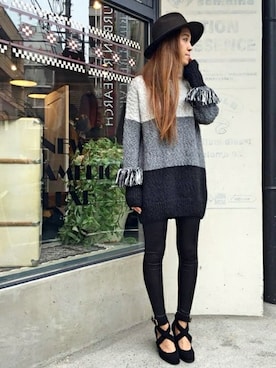 「アンクル」｜Le Talon表参道店スタッフさん（レディース・163cm）の秋コーディネート