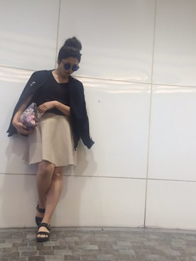 「PAPRIKA（パプリカ）のアイテム」を使った、mocciさん（レディース・160cm）の夏コーディネート