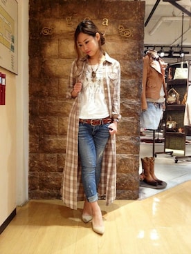 goa三宮店STAFFさん(レディース・157cm)の春コーディネート