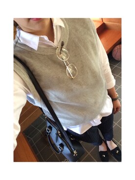 Eri ＊さんの「MARC by Marc Jacobs Amy Crystal Analog Watch with Bracelet, Yellow Golden」を使ったコーディネート