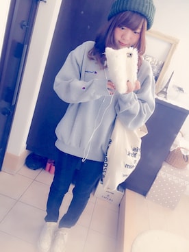 「ブラックウォッチ」｜「アイテム（ニットキャップ/ビーニー）」を使った、maさん（レディース・154cm）の秋コーディネート