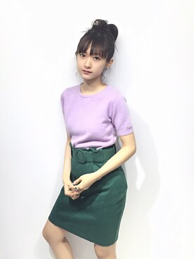 「Dude（デュード）のアイテム」を使った、あわつまいさん（レディース・155cm）の春コーディネート