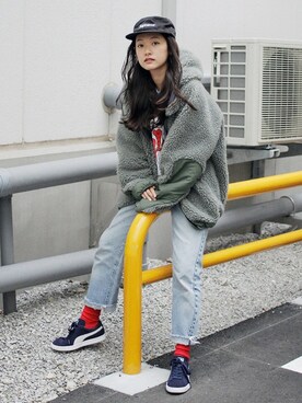 puma suede outfit