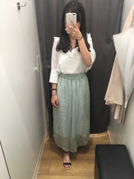 「PULL&BEAR（プルアンドベア）のアイテム（サンダル）」を使った、丸.Janetさん（レディース・165cm）の夏コーディネート