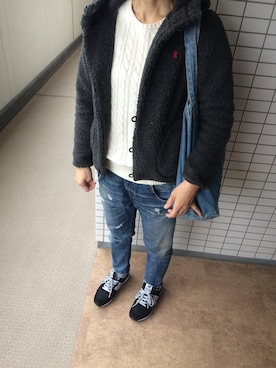 「クルクルパーマ」｜「アイテム（ジャケット/アウター）」を使った、chizuさん（レディース・160cm）の秋コーディネート