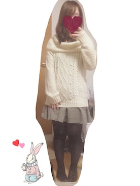 「F i.n.t（フィント）のアイテム（その他アウター）」を使った、獏さん（レディース・152cm）の冬コーディネート