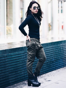 「In613のアイテム」を使った、Joemarylhyさん（レディース・159cm）の冬コーディネート