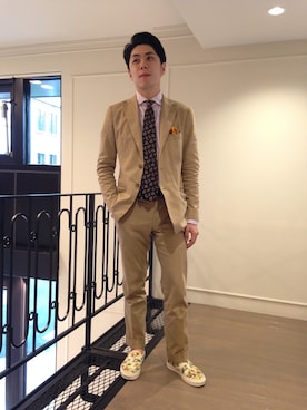 「united arrows」｜「アイテム（セットアップ）」を使った、UNITEDARROWSTAIPEI_MENSさん（メンズ・169cm）の夏コーディネート
