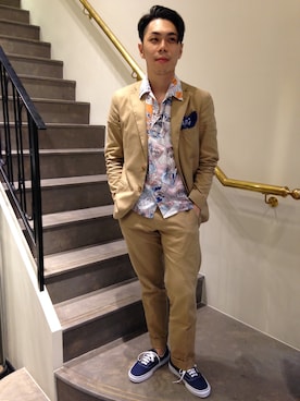 「united arrows」｜「アイテム（セットアップ）」を使った、UNITEDARROWSTAIPEI_MENSさん（メンズ・169cm）の夏コーディネート
