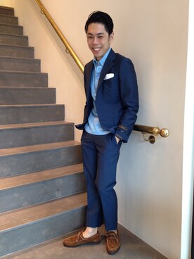「united arrows」｜「アイテム（セットアップ）」を使った、UNITEDARROWSTAIPEI_MENSさん（メンズ・169cm）の夏コーディネート