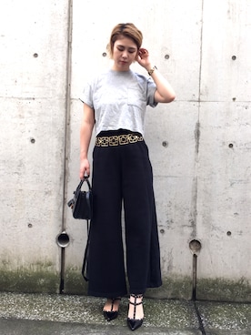 「CAT COPY（キャットコピー）のアイテム」を使った、junnaさん（レディース・161cm）の秋コーディネート