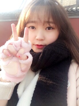 「アイテム（ピーコート、ピンク系）」を使った、_ChAnGe_zolAさん（レディース・168cm）の冬コーディネート