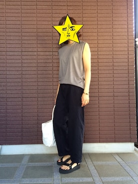 「ENensorcivet（イーエヌアンソール）のアイテム」を使った、ruruさん（レディース・158cm）の夏コーディネート