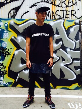 「CREPEMAN」｜OVK Willyさん（メンズ・188cm）の夏コーディネート