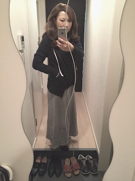 「UNITED ARROWS（ユナイテッドアローズ）のアイテム（マウンテンパーカー）」を使った、　　Harumi さん（レディース・163cm）の春コーディネート