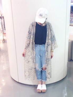 52tanさん（レディース・154cm）の夏コーディネート