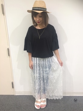 52tanさん（レディース・154cm）の夏コーディネート