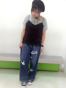 「ページボーイ」｜52tanさん（レディース・154cm）の夏コーディネート