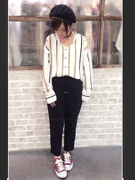 52tanさん（レディース・154cm）の秋コーディネート