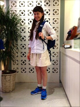 ASAMI OKANOさん（レディース・160cm）の夏コーディネート