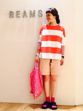 「アイテム（腕時計）」を使った、ASAMI OKANOさん（レディース・160cm）の夏コーディネート