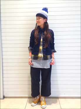 ASAMI OKANOさん（レディース・160cm）の冬コーディネート