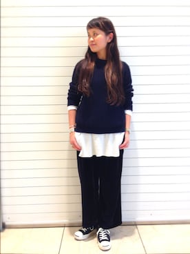 「ビームスウィメン(BEAMS WOMEN)」｜ASAMI OKANOさん（レディース・160cm）の冬コーディネート