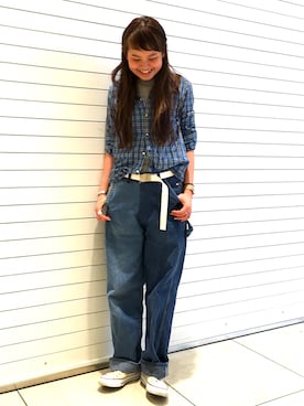 「ビームスウィメン(BEAMS WOMEN)」｜ASAMI OKANOさん（レディース・160cm）の冬コーディネート