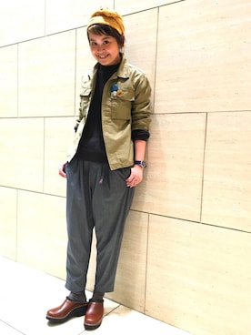 「トロエントープ」｜「アイテム（ジャケット/アウター）」を使った、ASAMI OKANOさん（レディース・160cm）の冬コーディネート