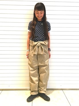 ASAMI OKANOさん（レディース・160cm）の夏コーディネート