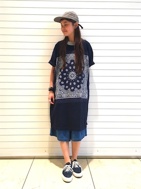 ASAMI OKANOさん（レディース・160cm）の夏コーディネート