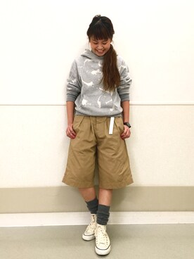 ASAMI OKANOさんの「CONVERSE×BEAMS / 40th別注 ALL STAR HI Women's Size」を使ったコーディネート
