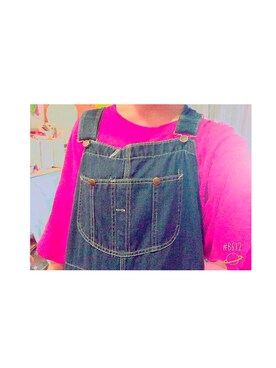 「原宿」｜「アイテム（サロペット/オーバーオール）」を使った、Mさん（レディース・149cm）の冬コーディネート