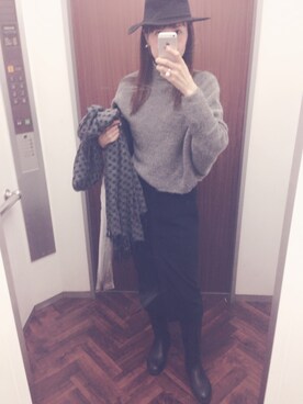 「AIGLE（エーグル）のアイテム（ブーツ）」を使った、hiromin☆さん（レディース・170cm）の秋コーディネート