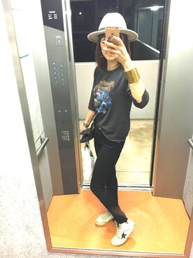 「Jonnlynx（ジョンリンクス）のアイテム（パンツ）」を使った、hiromin☆さん（レディース・170cm）の秋コーディネート